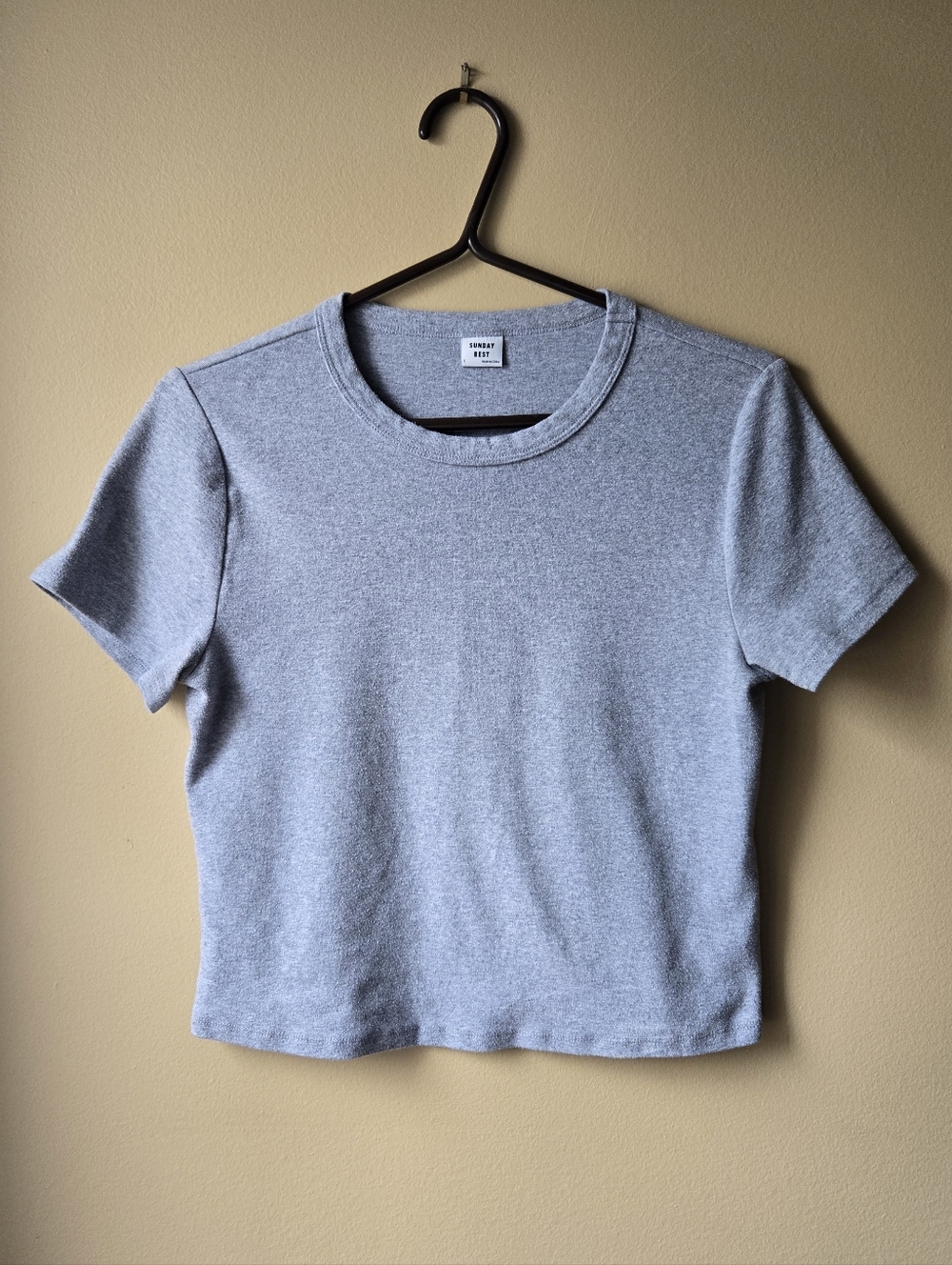 Sunday Best Gray Crewneck Tee